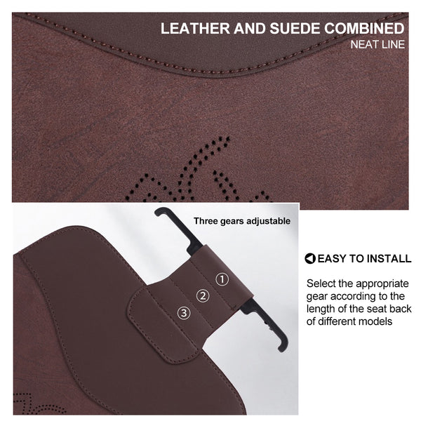 1/2/5 Seat  Car Seat Cushion Leather Suede Cushion Anti-slip Seat Cushion Breathable Four Seasons Cushion Seat Cover