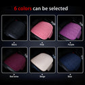 Car Seat Pads 3 Pieces Breathable Car Upholstery Seat Cover Cushion Pads For Car Supplies Office Chair Fiber(Pink)