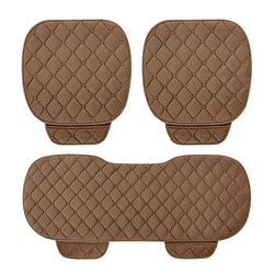 Comprar coffee Autumn Winter Universal Anti Slip Car Front & Rear Seat Lattice Cushion Cover Chair Pad Seat Mat 4 Colors