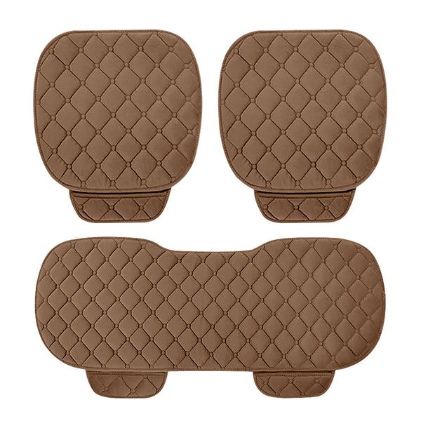 Autumn Winter Universal Anti Slip Car Front & Rear Seat Lattice Cushion Cover Chair Pad Seat Mat 4 Colors