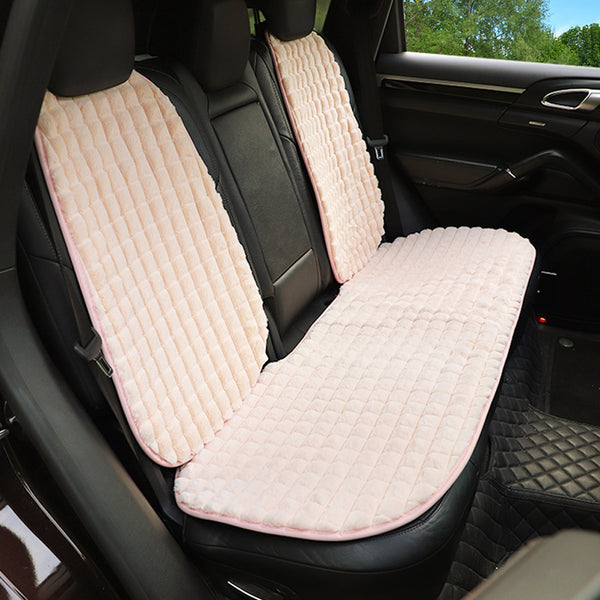 Car Seat Cushion 5-seat Winter Plush Car Seat Cover Anti-skid Single Piece Seat Protection Cushion Warm,Comfortable No Peculiar Smell