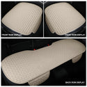 Linen Car Seat Covers Automotive Vehicle Cushion Cover for 5 Passenger Cars & SUV Universal Fit Set for Auto Interior Accessories