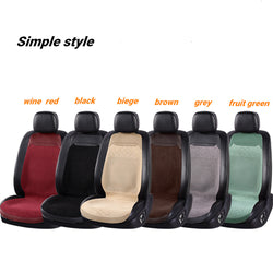 يشتري simple-black-5seat 2/5 Seat Ultra-Thin Car Leather Suede Breathable Seat Cushion