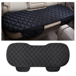 Buy black-1-rear-row Plush Car Seat Cushion, Non Binding Anti Slip Rubber Bottom, Advanced Comfort Memory Foam, Driver Seat Backrest Cushion, Winter Seat Heating Pad