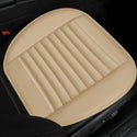 1pcs Breathable Bamboo PU Leather Car Seat Cover Pad Mat Auto Chair Cushion(Color:Black/Beige/Grey/Coffee)