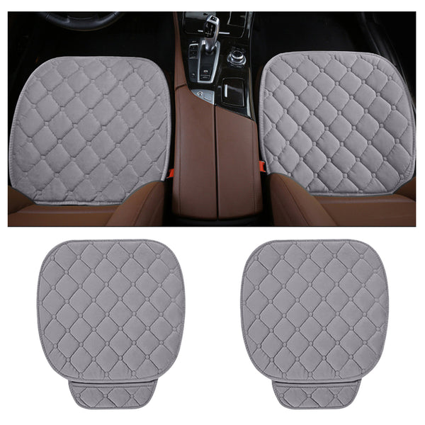 Plush Car Seat Cushion, Non Binding Anti Slip Rubber Bottom, Advanced Comfort Memory Foam, Driver Seat Backrest Cushion, Winter Seat Heating Pad