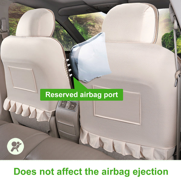 Car Seat Covers Ice Silk Cooling Bottom Seat Cover for Car Ventilated Breathable Comfortable Interior Car Seat Cushion Pad Mat