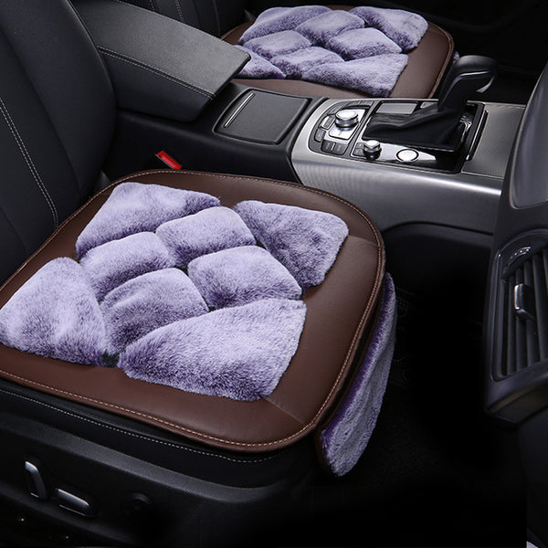 Car Cushion Five Seat Faux Rabbit Plush Car Mats Universal Most cars¡ê?SUVs Car Front And Rear Seat Protectors