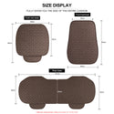 Linen Car Seat Covers Automotive Vehicle Cushion Cover for 5 Passenger Cars & SUV Universal Fit Set for Auto Interior Accessories