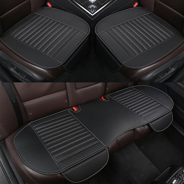 Car Seat Cover Set Universal Leather Car Seat Covers For Audi A7 A8 Q2 Q3 Q5 8R Auto Seats Cushion Pad Mats Interior Accessorie