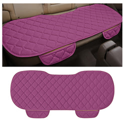 Buy purple-1-rear-row Plush Car Seat Cushion, Non Binding Anti Slip Rubber Bottom, Advanced Comfort Memory Foam, Driver Seat Backrest Cushion, Winter Seat Heating Pad