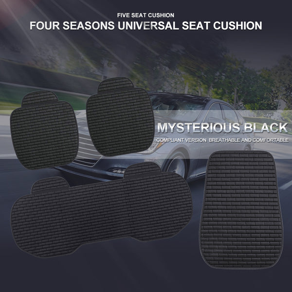 Linen Car Seat Covers Automotive Vehicle Cushion Cover for 5 Passenger Cars & SUV Universal Fit Set for Auto Interior Accessories