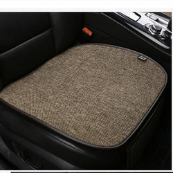 Acheter khaki Car Seat Cover Front Rear cotton linen Cushion Non Slide  Universal Seat Protector Auto Accessories