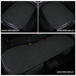 Acheter black Linen Car Seat Covers Automotive Vehicle Cushion Cover for 5 Passenger Cars & SUV Universal Fit Set for Auto Interior Accessories