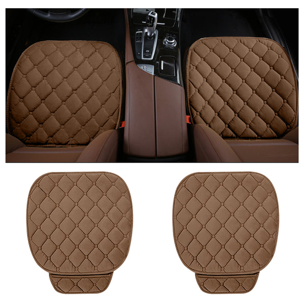 Plush Car Seat Cushion, Non Binding Anti Slip Rubber Bottom, Advanced Comfort Memory Foam, Driver Seat Backrest Cushion, Winter Seat Heating Pad