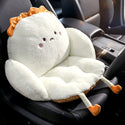 Car Seat Cushion, Office Chair, Plush Pain Relief Pad, Cute Seat Cushion, Soft Filling, Backrest, Warm, Waterproof, One-piece Lumbar Backrest, Integrated Cushion