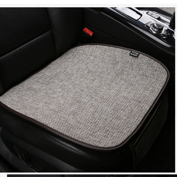 Car Seat Cover Front Rear cotton linen Cushion Non Slide  Universal Seat Protector Auto Accessories