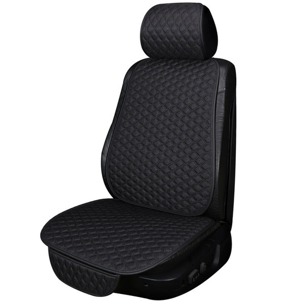 Summer Car Seat Cover Skidproof Front Rear Backrest Flax Protector Auto Seat Protect Cushion Anti-slip Pad Ｍat Car Accessories