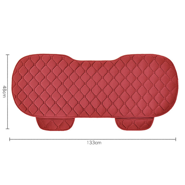 Plush Car Seat Cushion, Non Binding Anti Slip Rubber Bottom, Advanced Comfort Memory Foam, Driver Seat Backrest Cushion, Winter Seat Heating Pad