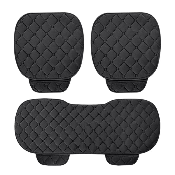 Plush Car Seat Cushion, Non Binding Anti Slip Rubber Bottom, Advanced Comfort Memory Foam, Driver Seat Backrest Cushion, Winter Seat Heating Pad