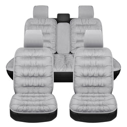 Acheter gray-1-set Car Seat Cover, Warm Plush Car Seat Cover Front And Rear Seat Cushion Car Protector, Fit For Most Cars, SUVs In Winter