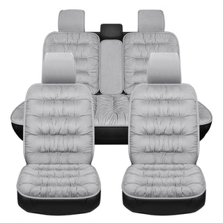 Buy gray-1-set Car Seat Cover, Warm Plush Car Seat Cover Front And Rear Seat Cushion Car Protector, Fit For Most Cars, SUVs In Winter