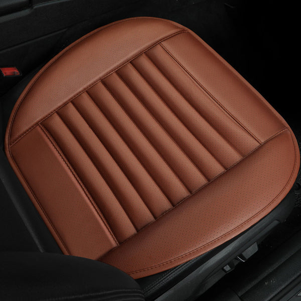 1pcs Breathable Bamboo PU Leather Car Seat Cover Pad Mat Auto Chair Cushion(Color:Black/Beige/Grey/Coffee)