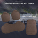 Linen Car Seat Covers Automotive Vehicle Cushion Cover for 5 Passenger Cars & SUV Universal Fit Set for Auto Interior Accessories