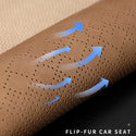 2/5 Seat Ultra-Thin Car Leather Suede Breathable Seat Cushion