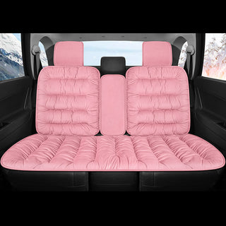 Buy pink-rear-row Car Seat Cover, Warm Plush Car Seat Cover Front And Rear Seat Cushion Car Protector, Fit For Most Cars, SUVs In Winter