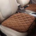 Plush Car Seat Cushion, Non Binding Anti Slip Rubber Bottom, Advanced Comfort Memory Foam, Driver Seat Backrest Cushion, Winter Seat Heating Pad