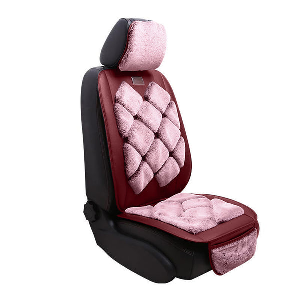 Car Cushion Five Seat Faux Rabbit Plush Car Mats Universal Most cars¡ê?SUVs Car Front And Rear Seat Protectors