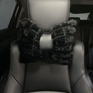 Buy black-headrest Car Seat Cushion 5-seat Winter Plush Car Seat Cover Anti-skid Single Piece Seat Protection Cushion Warm,Comfortable No Peculiar Smell