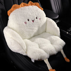 Buy spit-out-ones-tongue Car Seat Cushion, Office Chair, Plush Pain Relief Pad, Cute Seat Cushion, Soft Filling, Backrest, Warm, Waterproof, One-piece Lumbar Backrest, Integrated Cushion