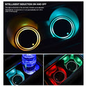 LED Car Cup Coaster Light Sensor Pad Mat Holder Atmosphere Interior Light Lamp