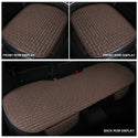 Linen Car Seat Covers Automotive Vehicle Cushion Cover for 5 Passenger Cars & SUV Universal Fit Set for Auto Interior Accessories