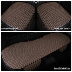 Comprar coffee Linen Car Seat Covers Automotive Vehicle Cushion Cover for 5 Passenger Cars & SUV Universal Fit Set for Auto Interior Accessories