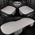 5 Seats Flax Car Seat Cover Protector with Backrest Front Rear Seat Back Waist Washable Cushion Pad Mat for Auto