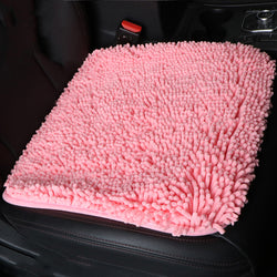 Kaufen pink Chair Cushion, Five Seat Front And Rear Car Seat Protection Cushion, Decompression Anti-skid Super Soft Square Plush Seat Cover, Fit For Most Cars,SUVs