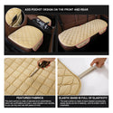 Autumn Winter Universal Anti Slip Car Front & Rear Seat Lattice Cushion Cover Chair Pad Seat Mat 4 Colors