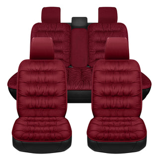 Buy rad-1-set Car Seat Cover, Warm Plush Car Seat Cover Front And Rear Seat Cushion Car Protector, Fit For Most Cars, SUVs In Winter