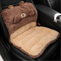 Car Seat Cover Cute Plush Seat Cushion With Strap Protection Cushion Waist Support Backrest Chair Cushion Car Seat Office Chair Warm In Winter